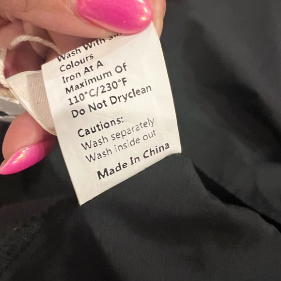 COMMENSE Leisure Pockets Long Sleeve Long Dress COLOR - Black, size Small NWt - Picture 11 of 11